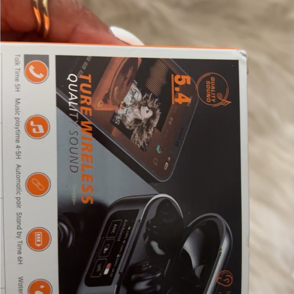 Wireless Earbuds with Charging Case! ANC! Good for apple and droid phones.